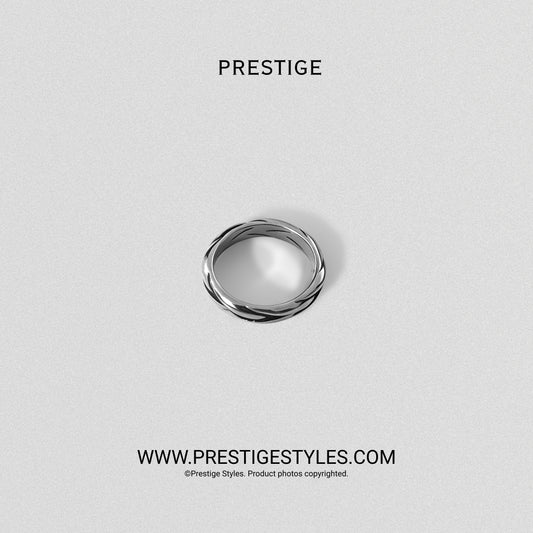 Helix Prime Ring for Men | Spiral Ring BD men's accessory angle view | premium quality BD