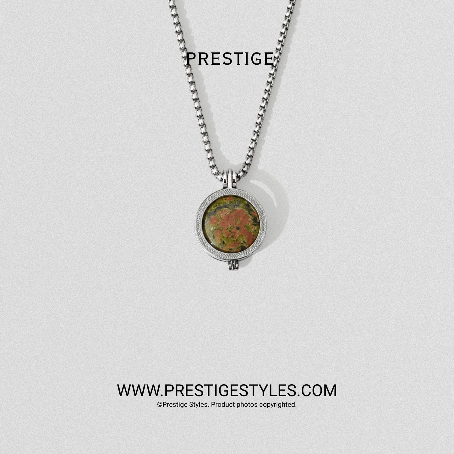 Terra Earth Prism Pendant With Chain