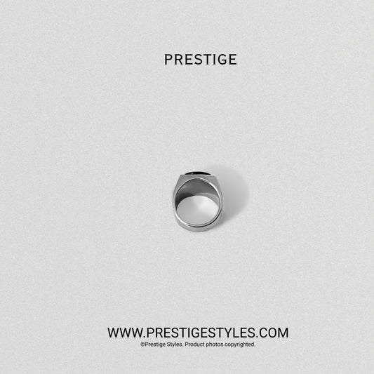 Black Dynasty mens ring side view detail | premium ring BD