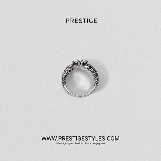 Oni Crest Ring for Men | Japanese Style Ring Bangladesh men's accessory angle view | premium quality BD