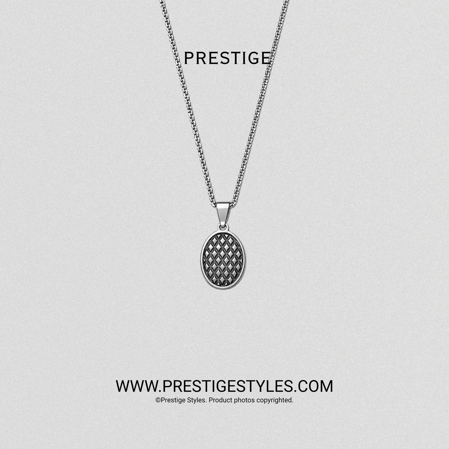 Fleur-de-lis pendant chain on neck | Prestige Styles fashion accessories