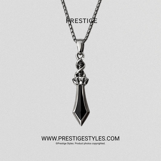 Twisted Sword Pendant with Chain — Limited Edition