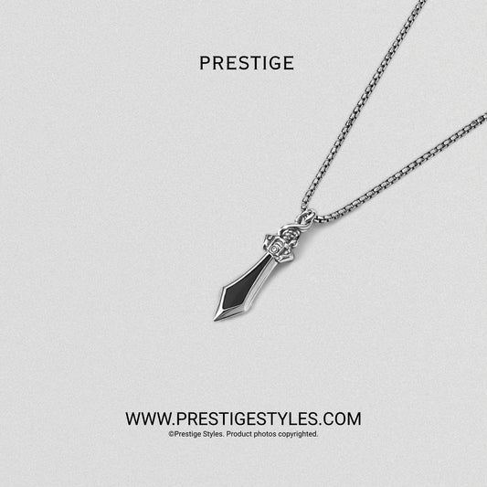 Twisted Sword pendant with chain full length | mens jewelry Bangladesh