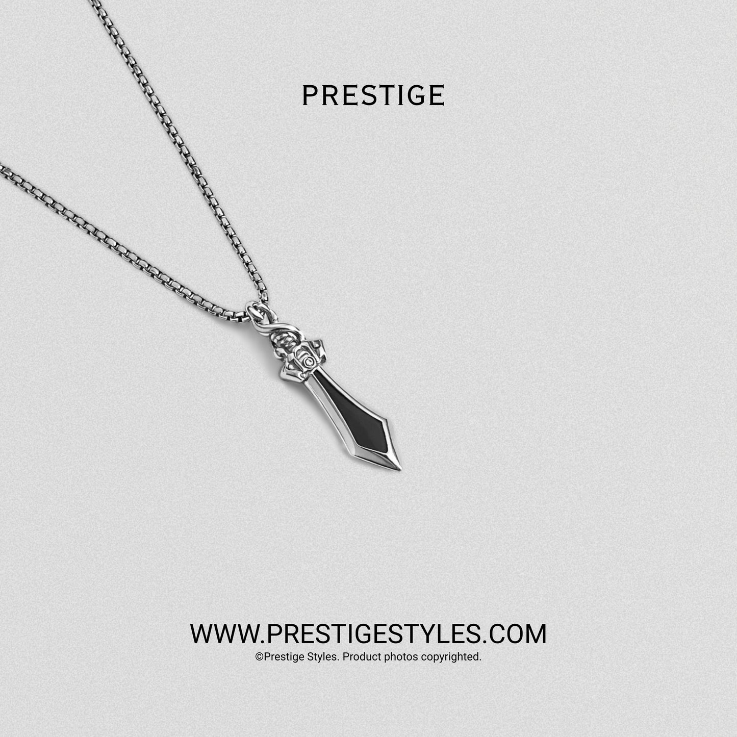 Twisted Sword Pendant with Chain — Limited Edition