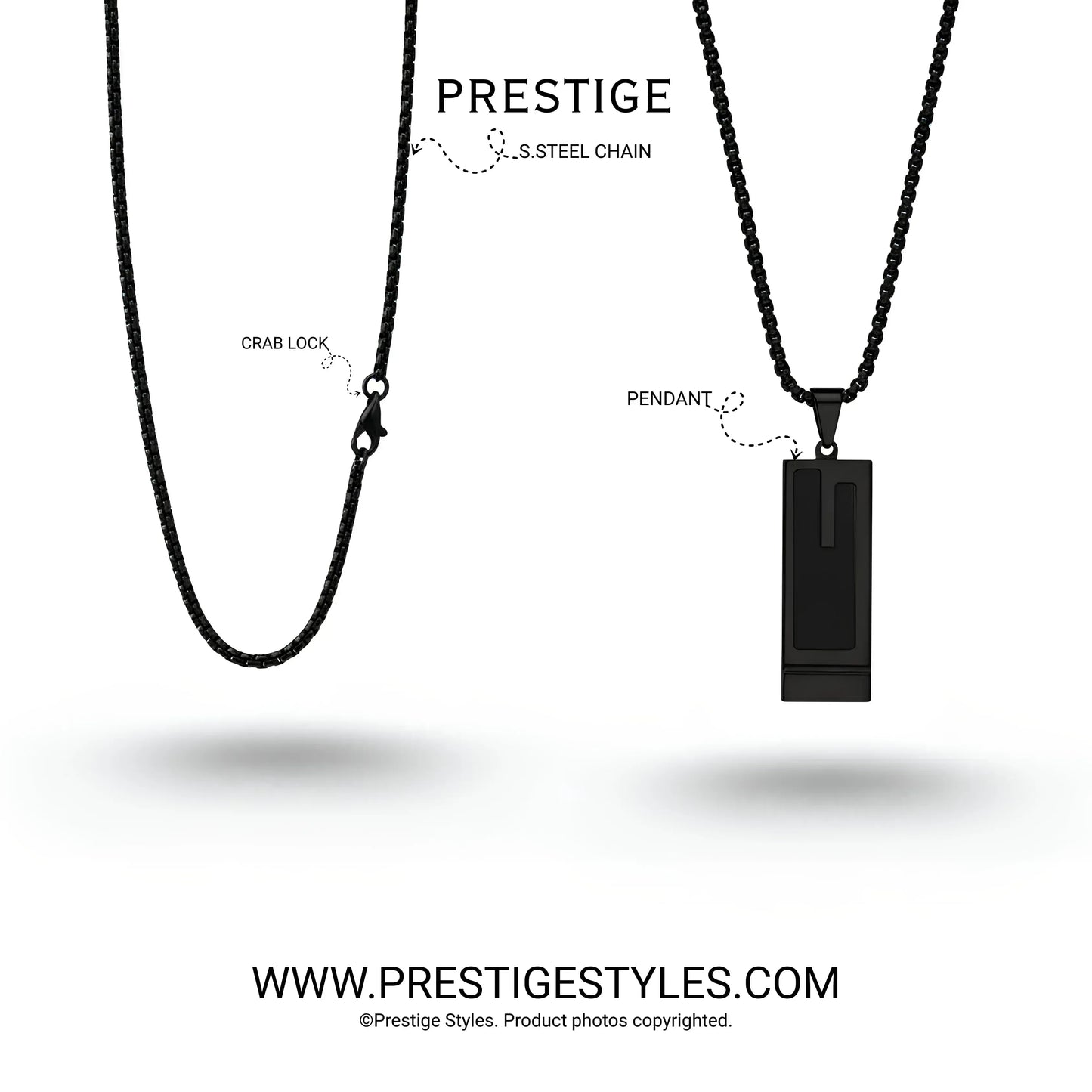 Monolith Pendant with Chain - Prestige Styles - - Pendant with Chain