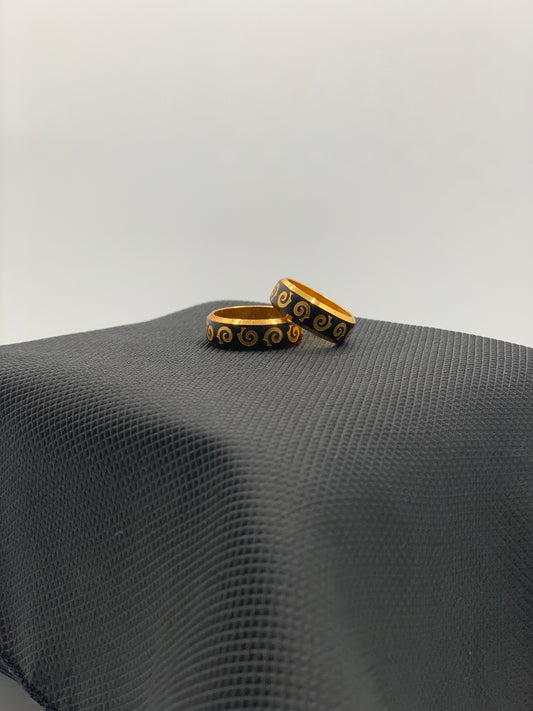 Golden Helix Stainless ring
