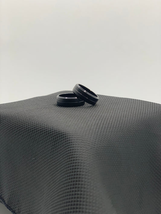 Cosmic Black Velvet Ring ( Matt Black)