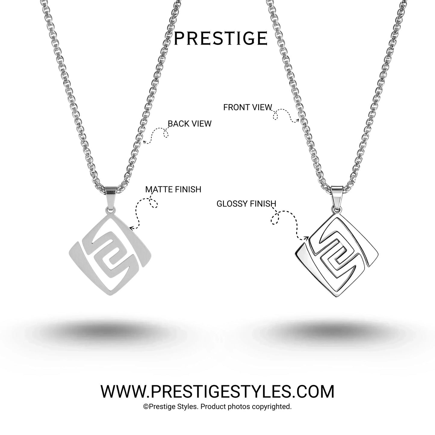 Lumière Pendant with Chain - Prestige Styles - Prestige Chain - Pendent with Chain