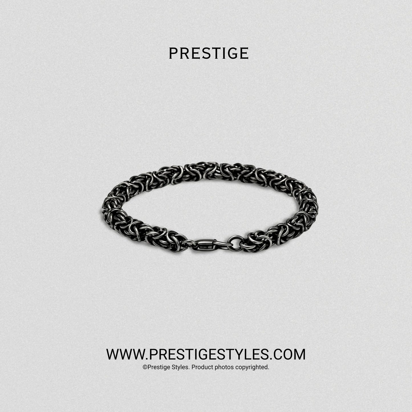 Black Belmont Bracelet for Men | Men's Black Bracelet BD - Prestige Styles - Bangladesh