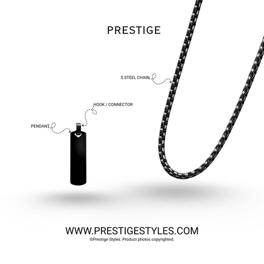 Eclipse Edge Pendant with Chain - Prestige Styles