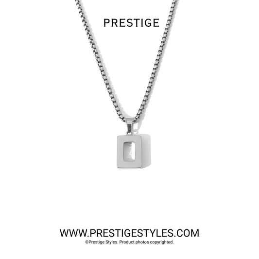 Grimline Silver Pendant with Chain for Men - Stylish Silver Jewelry for Fashionable Men in Bangladesh