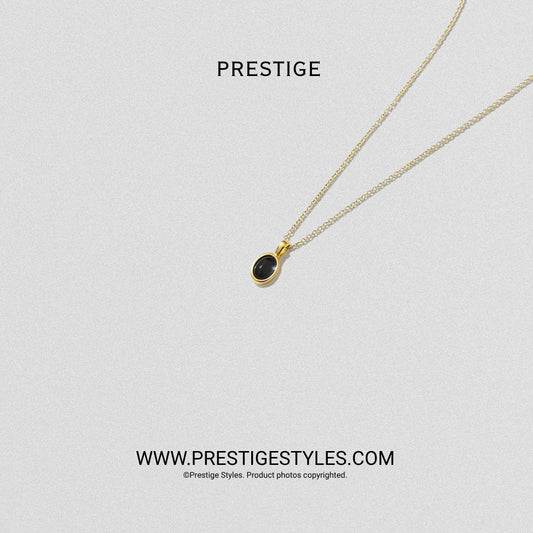 Onyx Medallion Pendant with Chain - Prestige Styles - Bangladesh