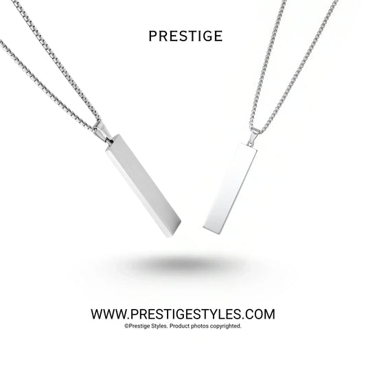 Slate Bar Pendant with chain - Prestige Styles - - Pendant with Chain