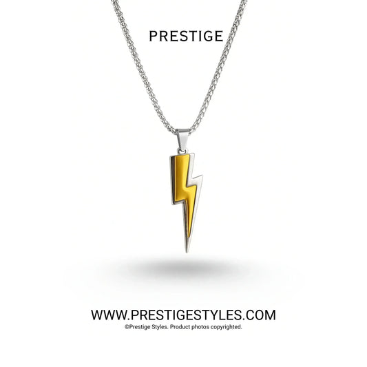 Thunderbolt Pendant with chain - Prestige Styles - - Pendant with Chain