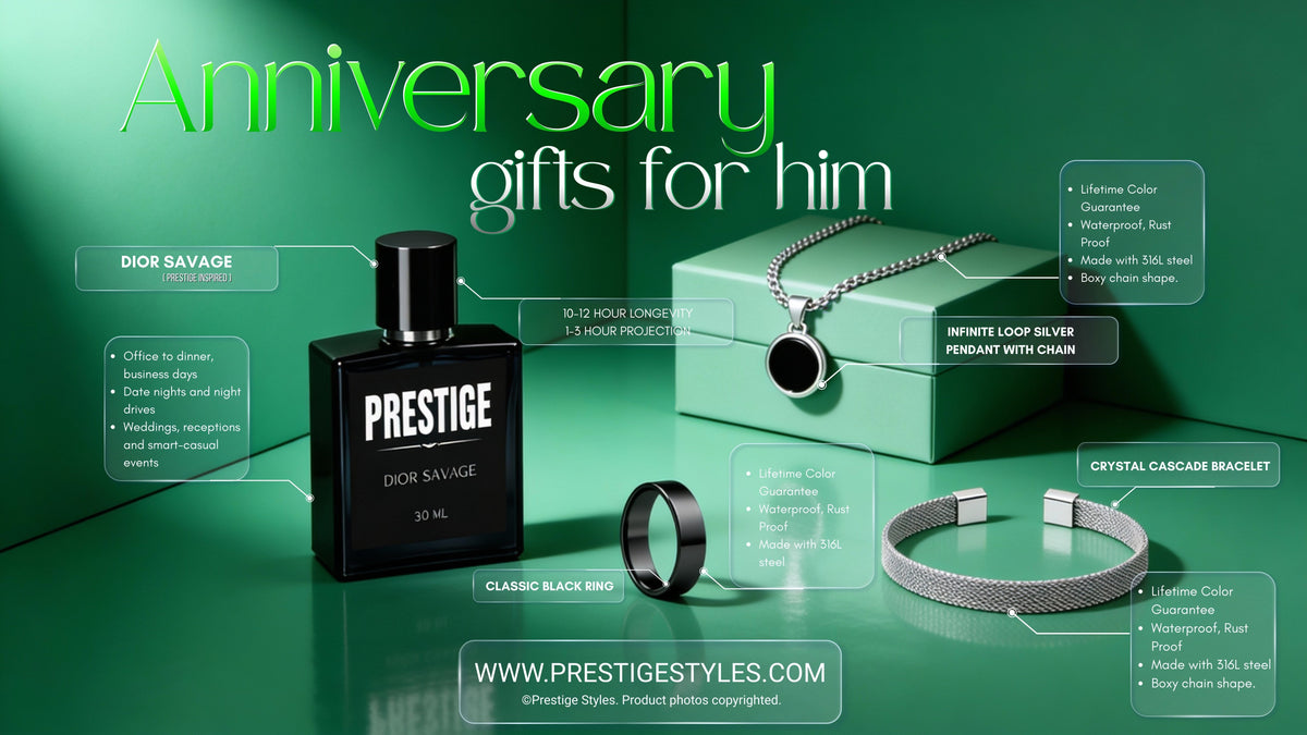 Anniversary gift for husband in BD – men’s ring and bracelet set