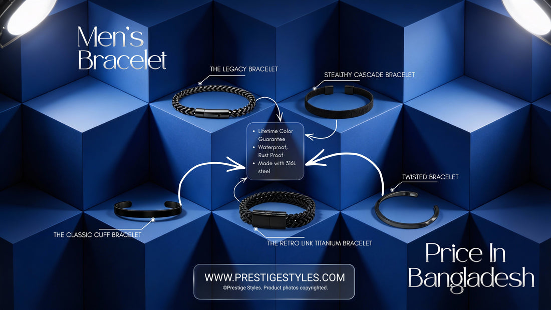 Titanium Bracelet for men in Bangladesh – premium stainless steel design