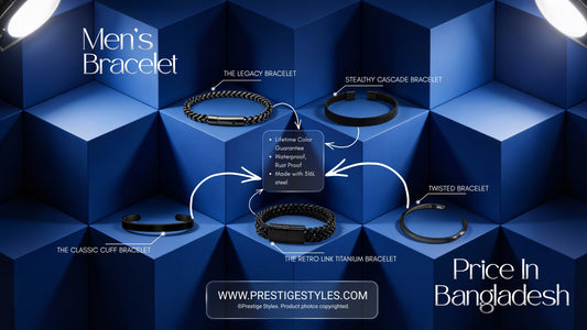 Titanium Bracelet for men in Bangladesh – premium stainless steel design
