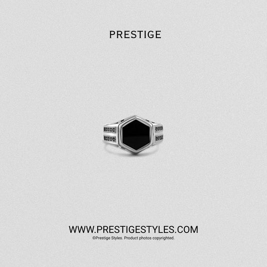 Gold ring price in Bangladesh alternative, Hexa Core Signet Ring for men in 316L stainless steel