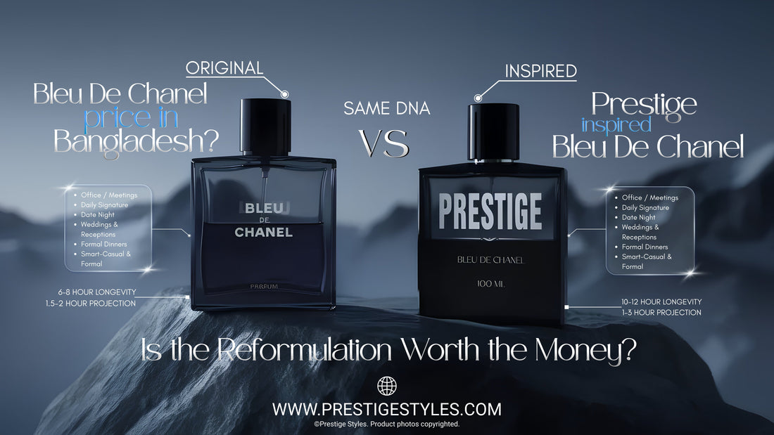 Prestige Inspired Bleu de Chanel 100ml perfume bottle - Bangladesh Edition Extrait de Parfum for men
