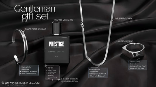 Gentleman gift set boyfriend birthday perfume Tom Ford Vanilla Sex bracelet chain ring Bangladesh