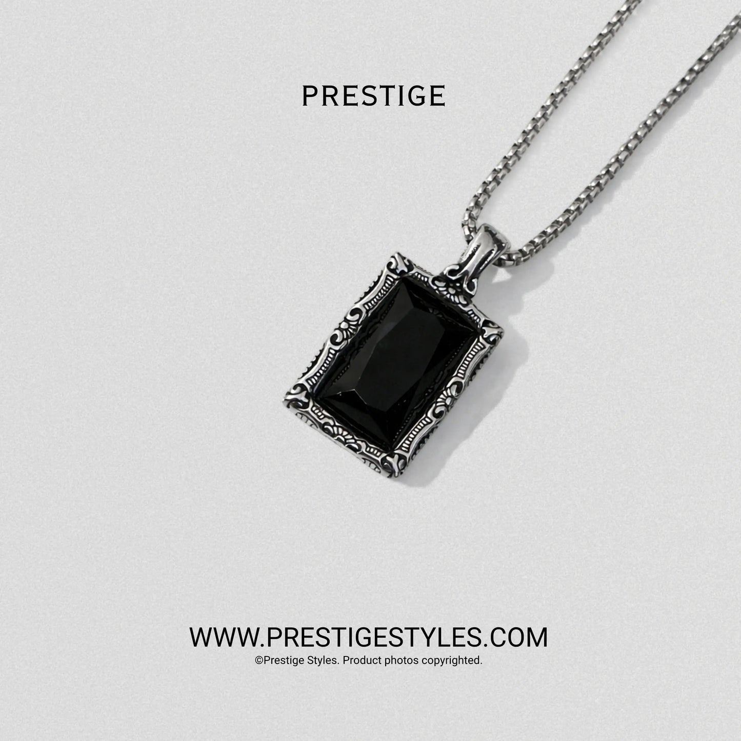 Vantablack Pendant with Chain
