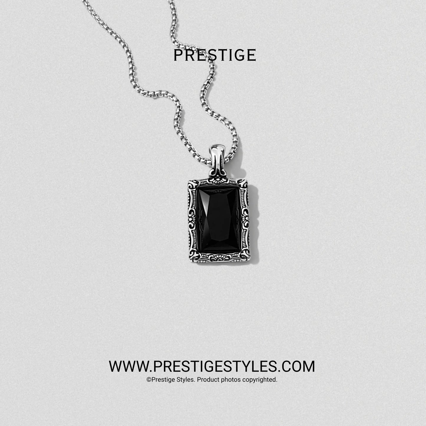 Vantablack Pendant with Chain