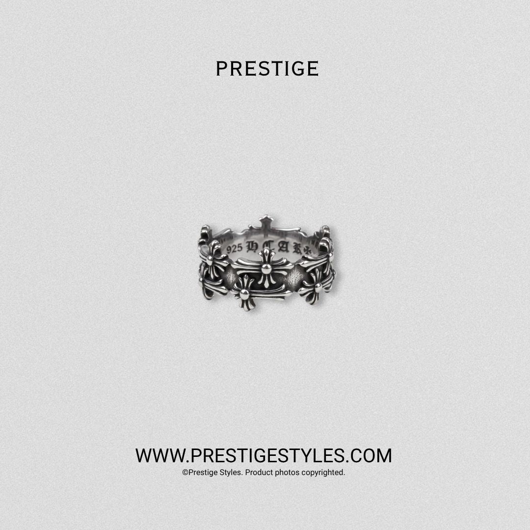 Vandal Cross Band Ring