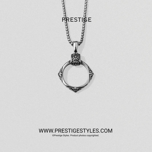 Silver Throne Pendant with Chain