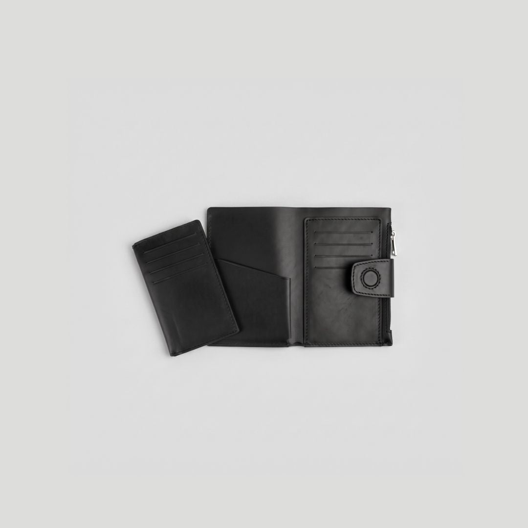 The Citadel Bifold Wallet | Full Grain Leather | Detachable Slim Wallet