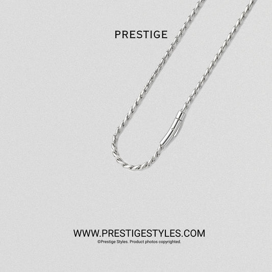 Silver Twisted Knot Chain