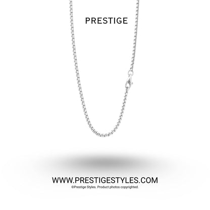 3 in 1 Silver Retro Combo- The Retro Bracelet, Silver Chain & Sleek Ring - Prestige Styles