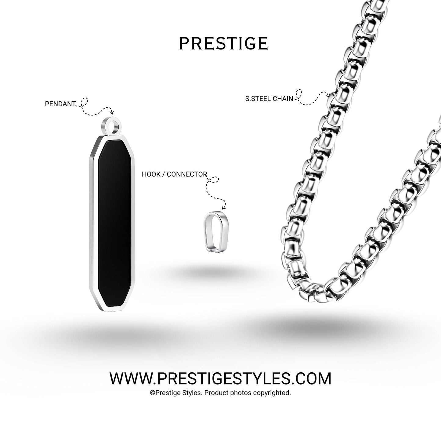 Luminous Talisman Pendant with Chain - Prestige Styles