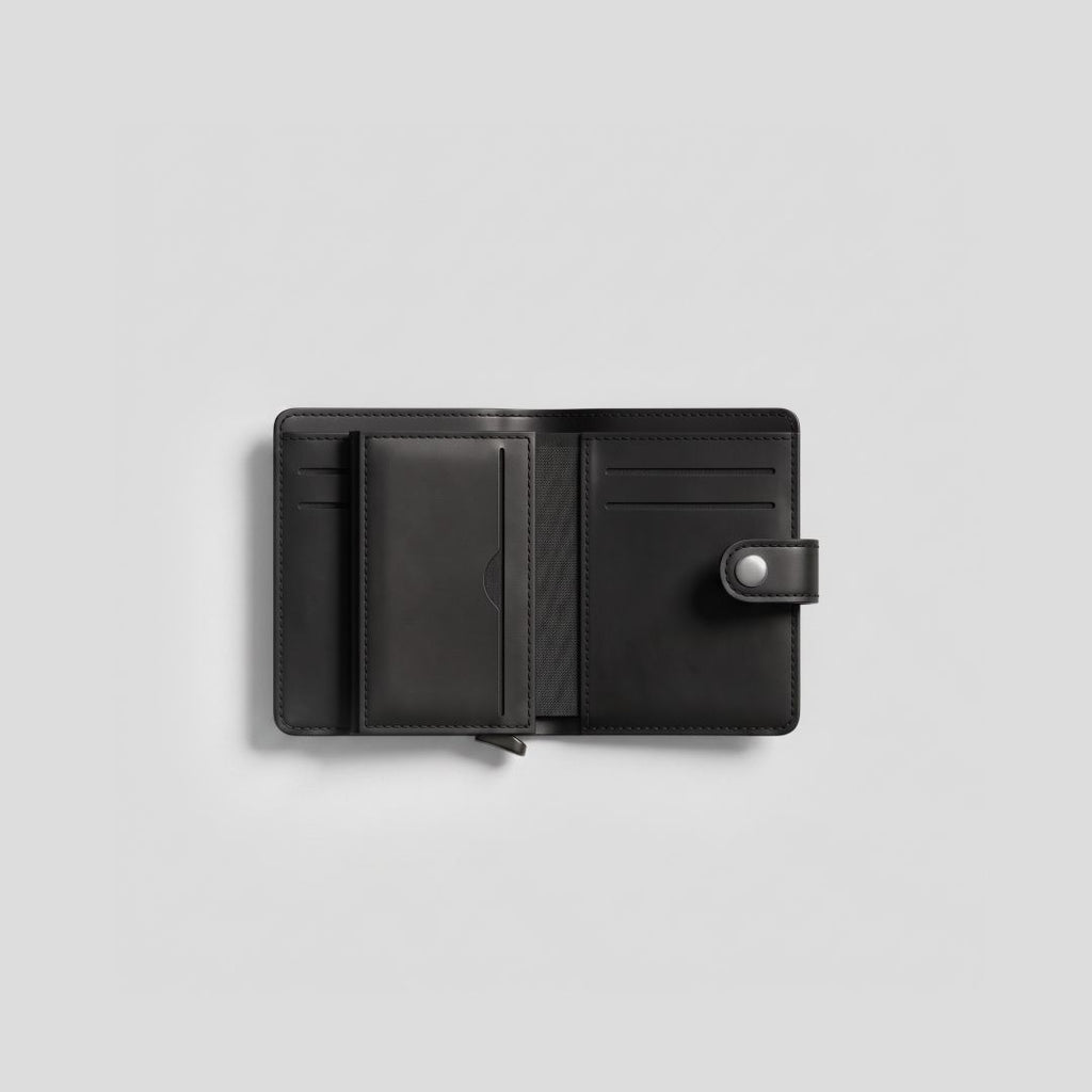 The Cardholder Snap Wallet | Full Grain Leather | Pull-Out Card Holder