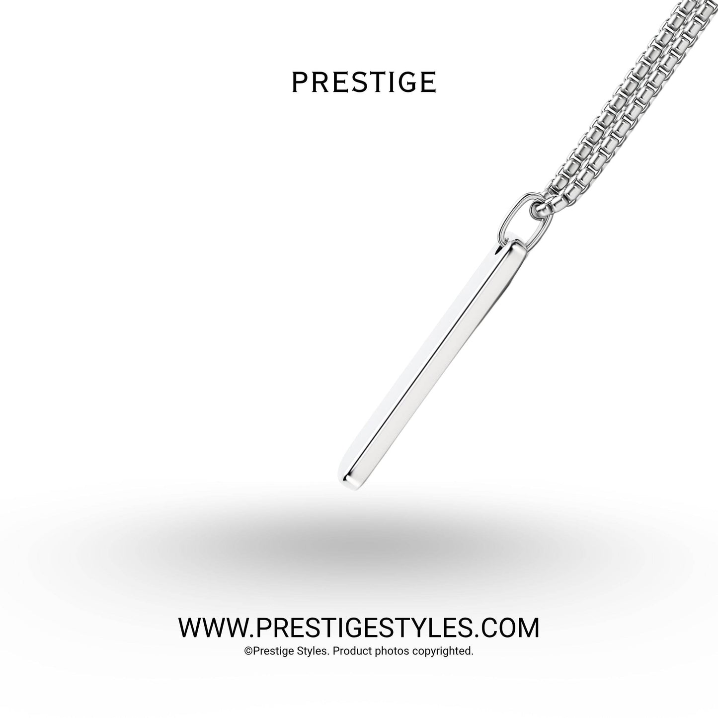 Eclipse Silver Pendant with chain - Prestige Styles