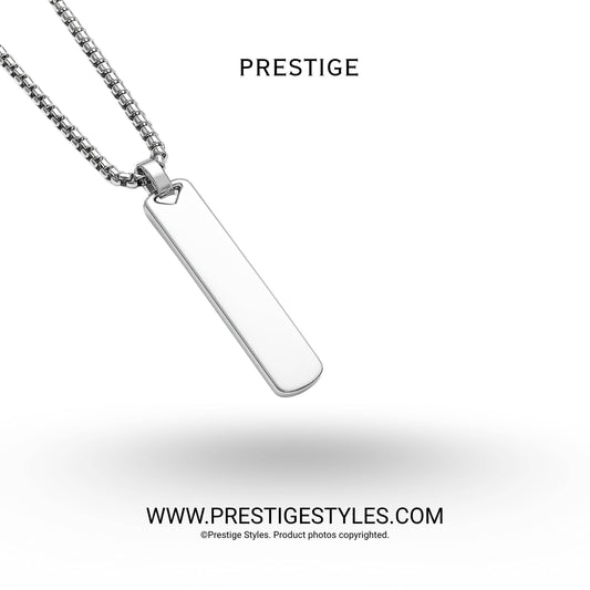 Eclipse Silver Pendant with chain - Prestige Styles