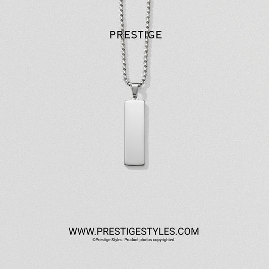 Slate Bar Pendant with chain