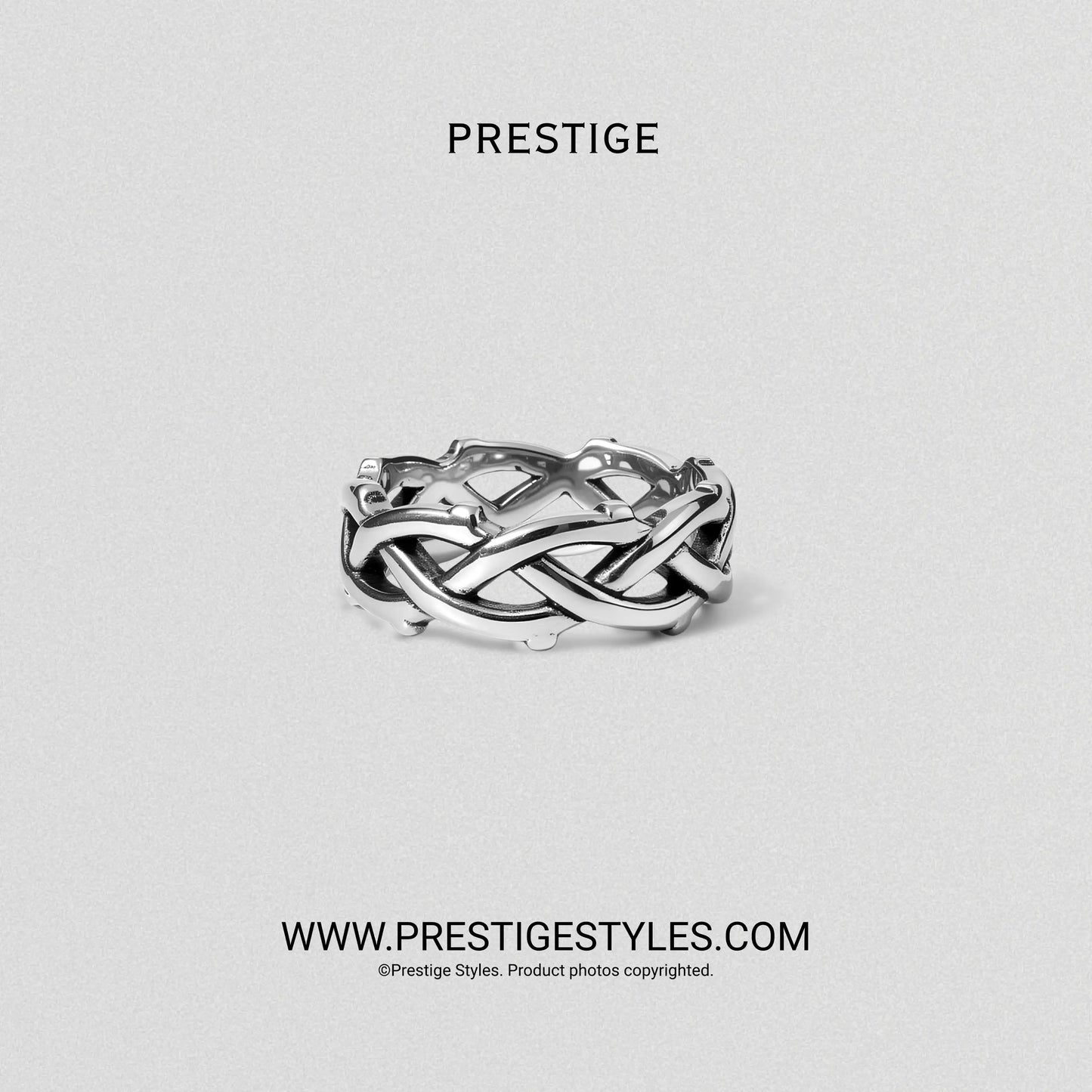 Imperial Knot Band Ring for Men | Band Ring BD lifestyle shot | buy online Prestige Styles BD