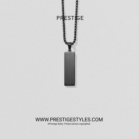 Slate Bar Pendant with chain