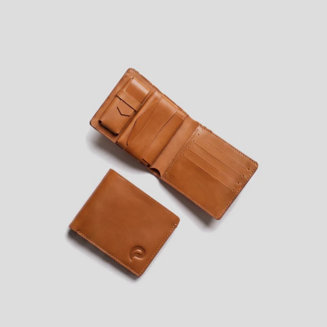 The Charter Bifold Wallet | Full Grain Leather | Hand Stitched