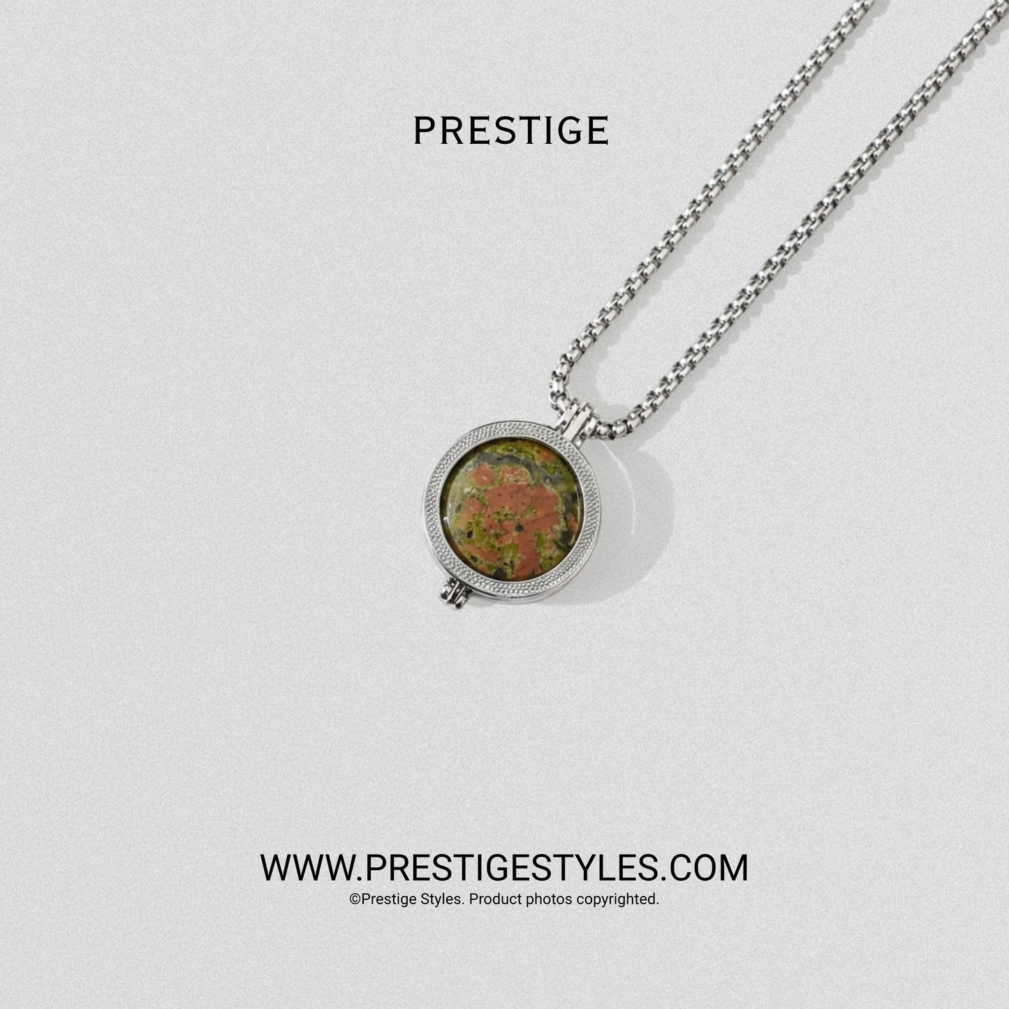 Terra Earth Prism Pendant With Chain