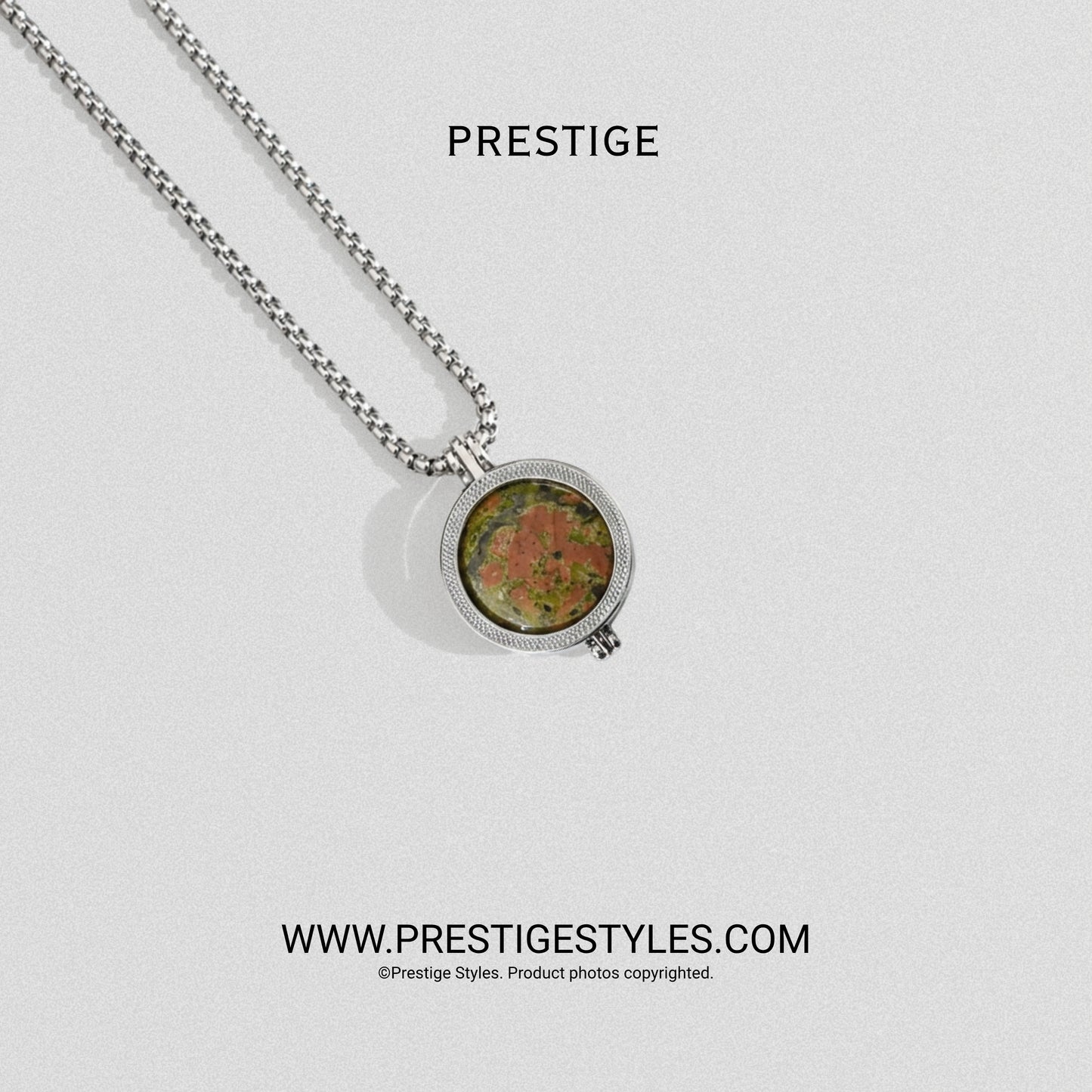 Terra Earth Prism Pendant With Chain