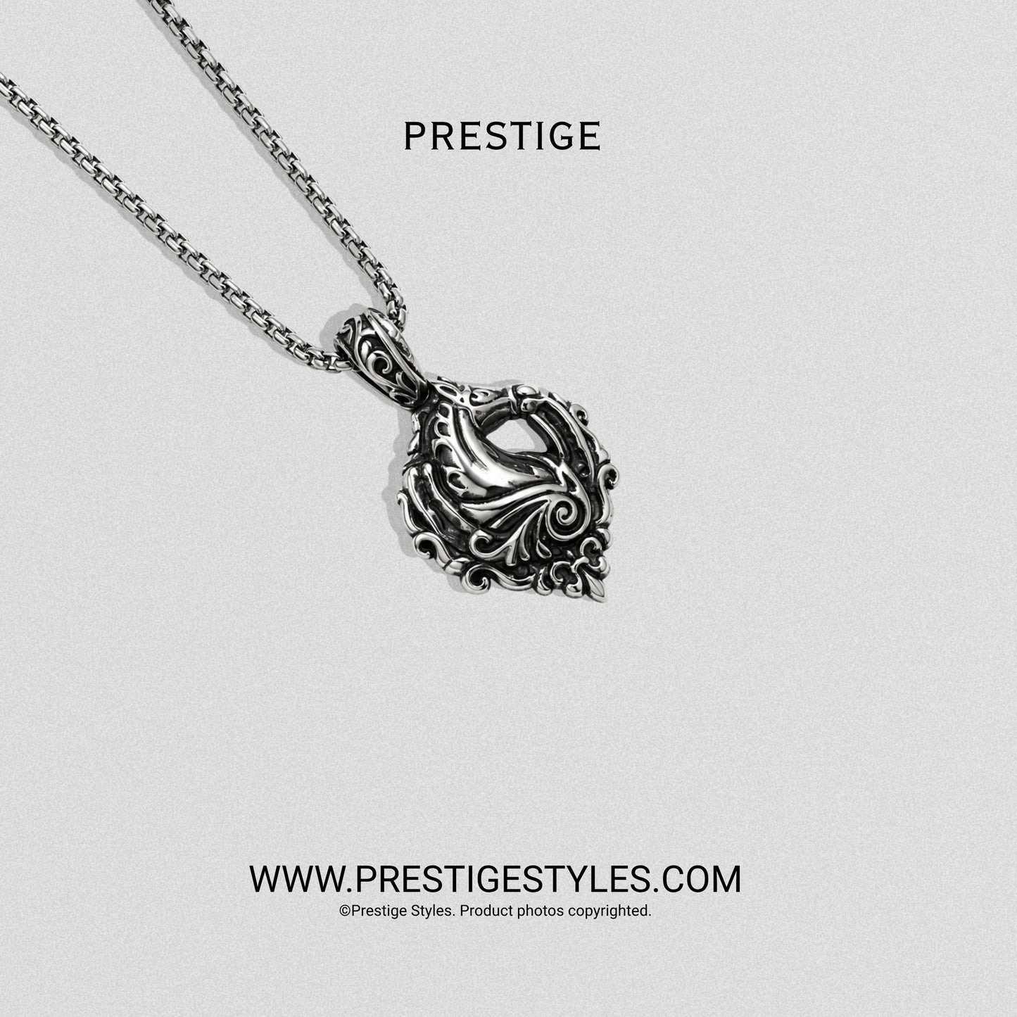 Silver Vesper Pendant With Chain