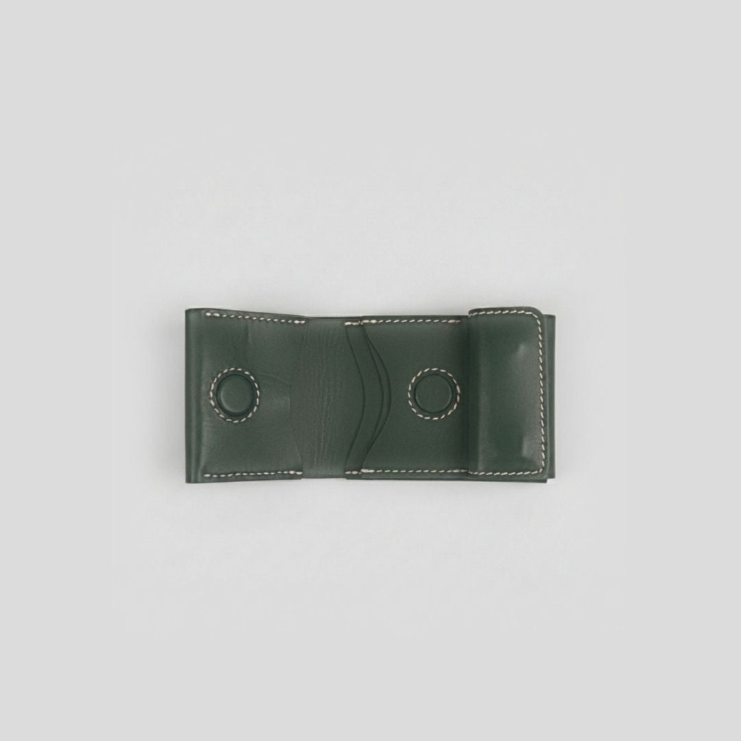 The Cadet Bifold Wallet | Full Grain Leather | Snap Tab Closure