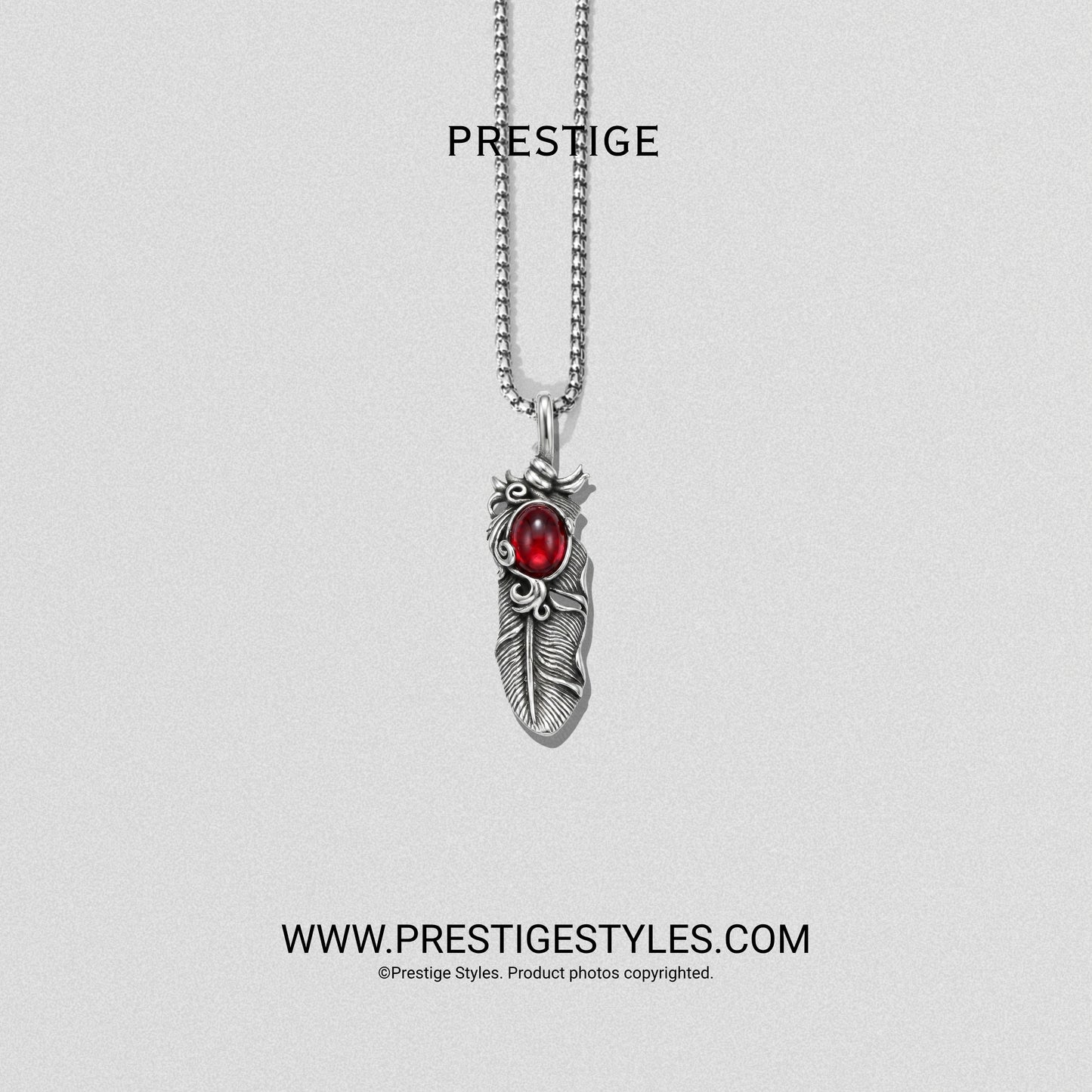 Fire Griffin Pendant With Chain