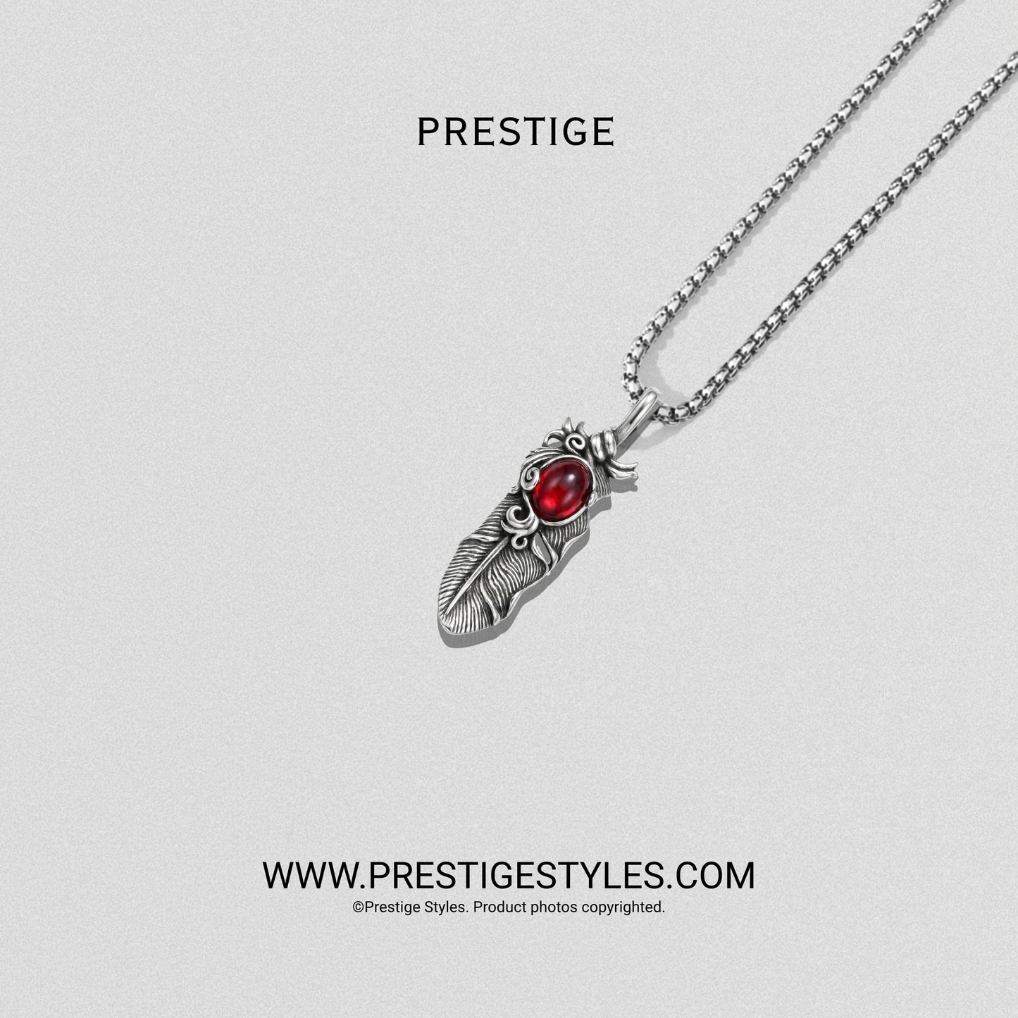 Fire Griffin Pendant With Chain