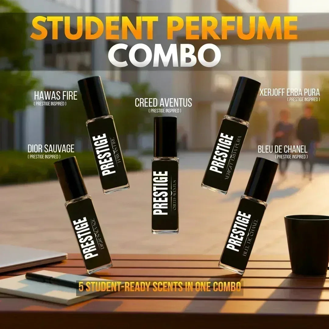 Prestige Inspired Student Perfume Combo – 5 Scents - Prestige Styles - - 
