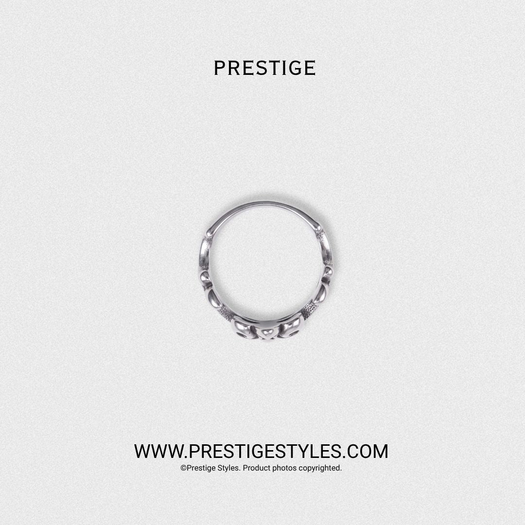Lancelot Fleur Cross Ring