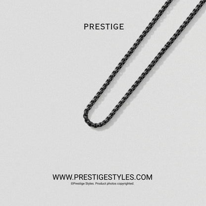 3 in 1 Black Retro Combo- The Retro Bracelet, Black Chain & Sleek Ring - Prestige Styles - Bangladesh