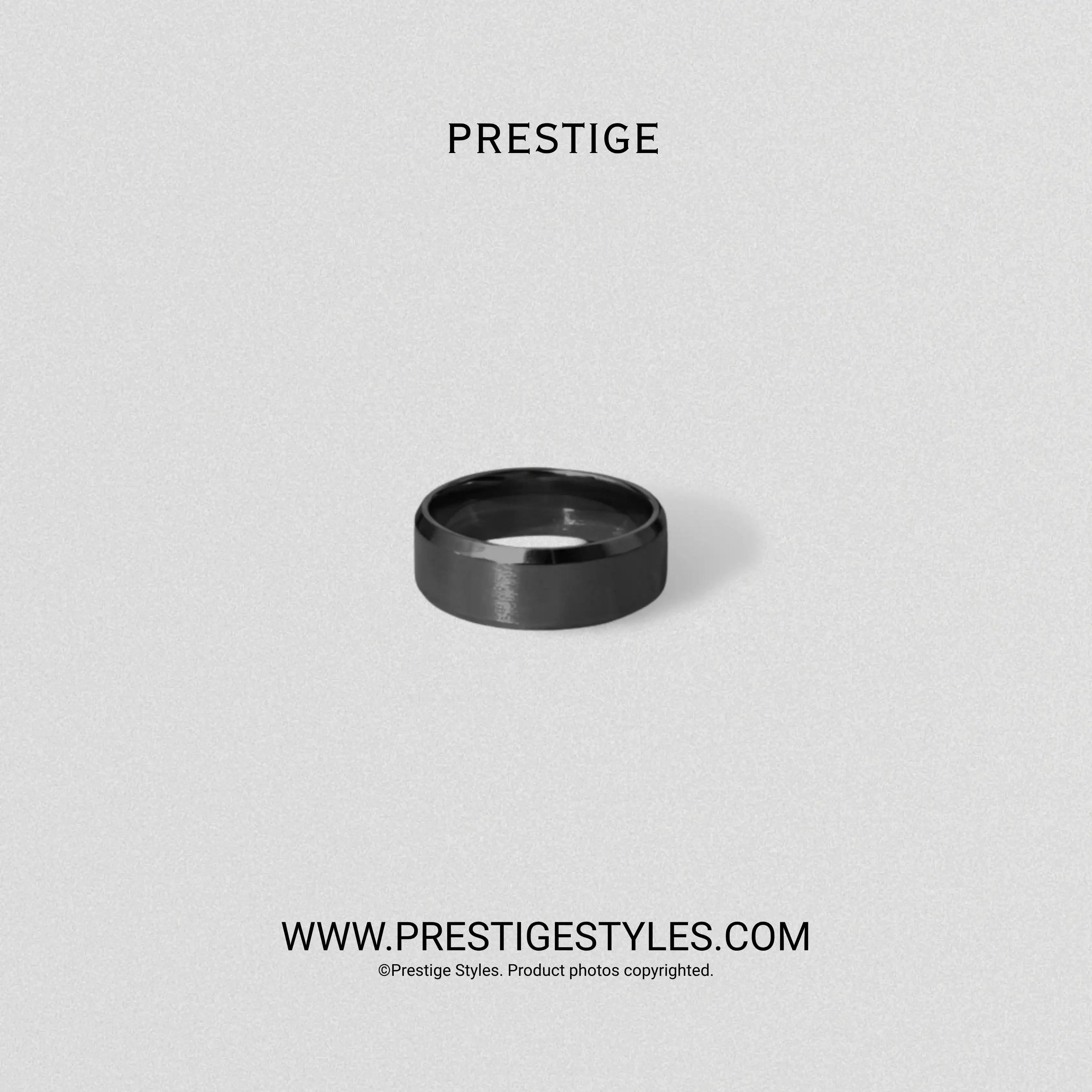 3 in 1 Black Retro Combo- The Retro Bracelet, Black Chain & Sleek Ring - Prestige Styles - Bangladesh