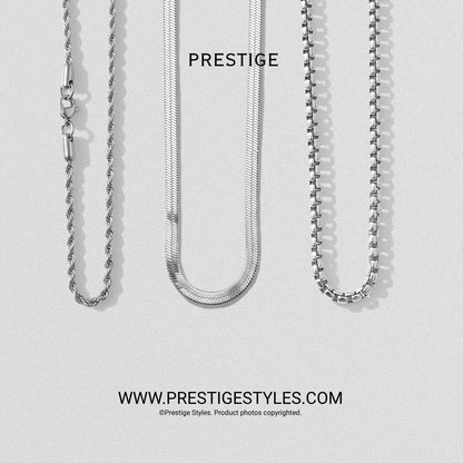 3 in 1 Chain Combo – Spiral Chain, Classic Chain & Serpent Chain - Prestige Styles - Bangladesh
